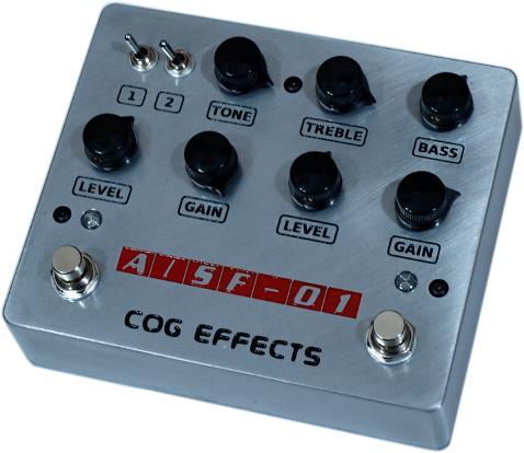 Cog Effects Custom A/SF-01 Bass Guitar Overdrive and Distortion