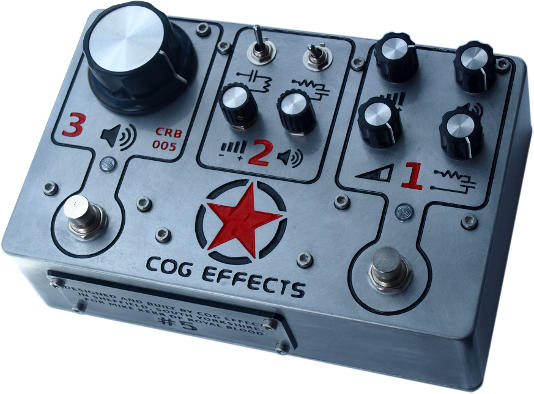 Cog Effects CRB005 Custom Bass Guitar Fuzz Pedal For Mike Kerr Of Royal Blood Pedalboard 2017