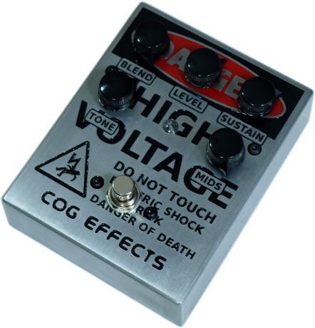Cog Effects Custom Grand Tarkin Bass Fuzz with Engraved Danger High Voltage Artwork