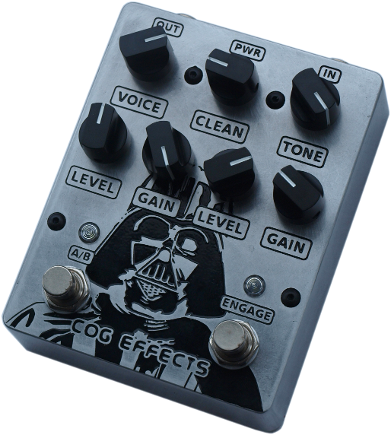 Cog Effects Custom Darth Vader Knightfall 66 Bass Guitar Overdrive Distortion Effects Pedal