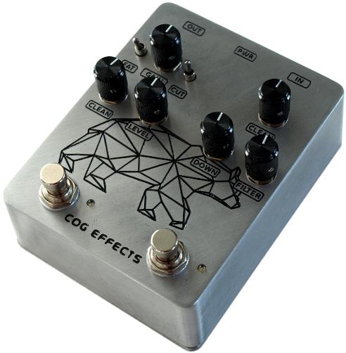 Cog Effects Custom Bear Necessities Octave Overdrive Bass Guitar Effects Pedal