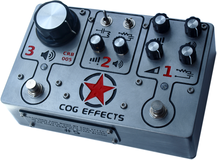 Cog Effects Custom Royal Blood Bass Guitar Effects Fuzz Pedal