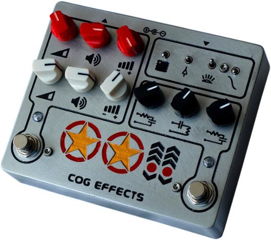 Cog Effects Custom Bass Guitar Overdrive Distortion Pedal