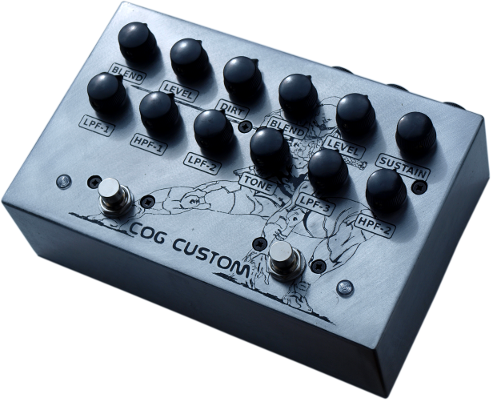 Cog Effects Custom Gray Fox Fuzz with Grand Tarkin Bass Fuzz and TK-421 Distortion