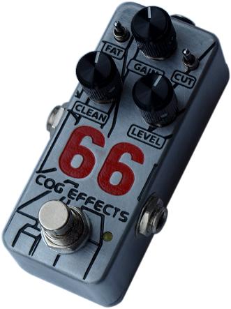 Cog Effects - Stock Effects Pedal - Mini 66 Bass Overdrive Standard Enclosure