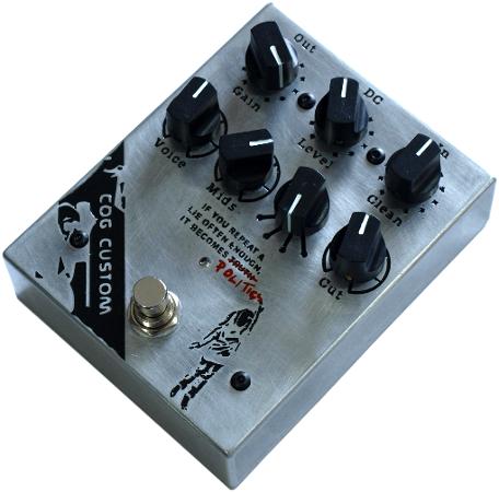 Cosg Effects Custom Knightfall Bass Guitar Distortion Effects Pedal with engraved tribute Banksy Artwork