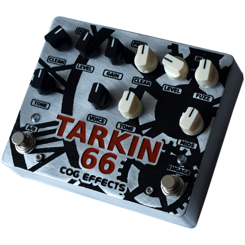 Cog Effects Custom Grand Tarkin Knightfall 66 Dual Bass Fuzz Overdrive Guitar Effects Pedal
